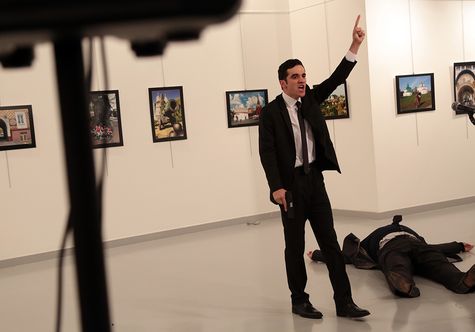 Убиство посла РФ в Турции. Фото © AP-2016
